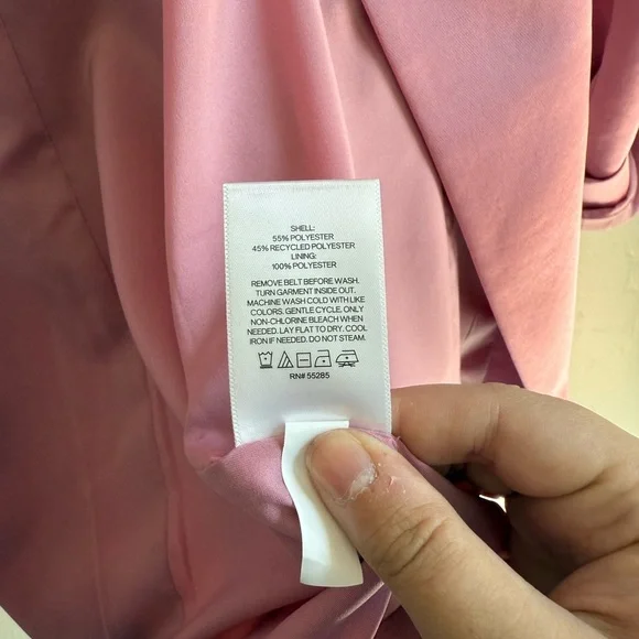 Express Pink Blazer Small Barbiecore Coquette Power Blazer Chic Workwear - Picture 4 of 7